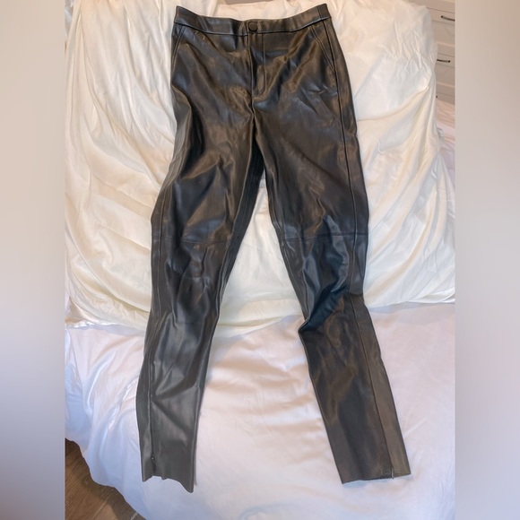 Zara brand leather skinny jeans - Picture 1 of 2